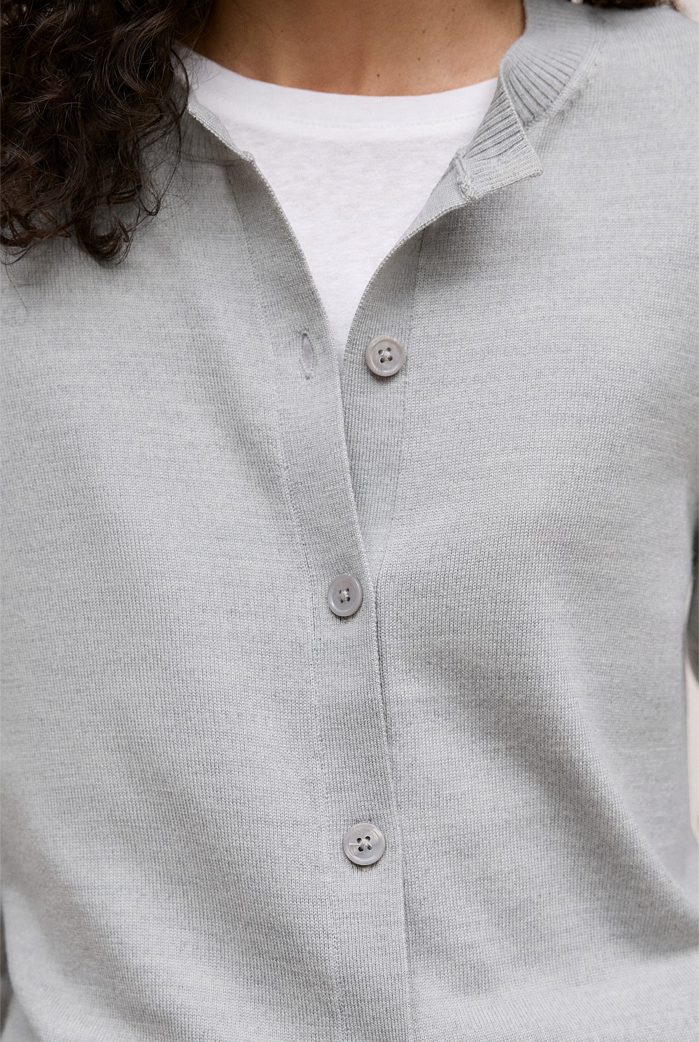 Merino Classic Crew Cardigan