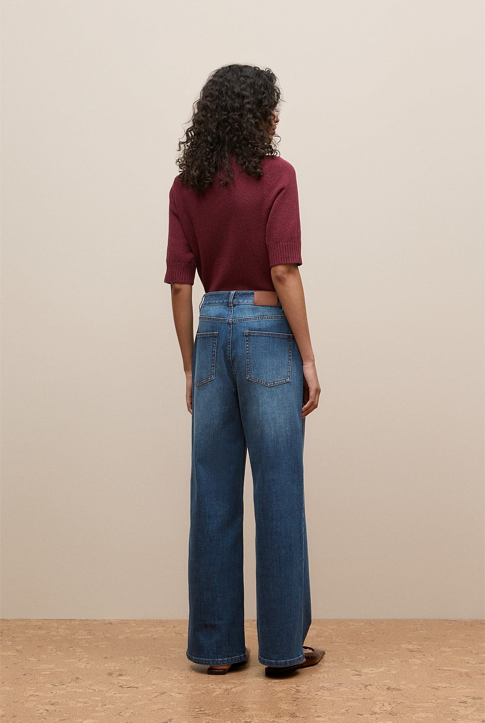 Australian Cotton Blend High Waist Jean