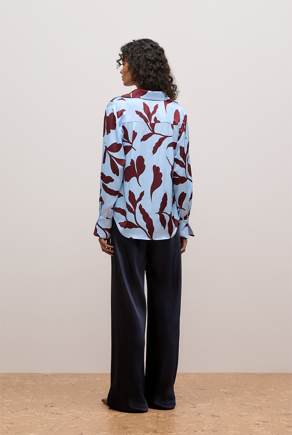 Karra Satin Popover Blouse