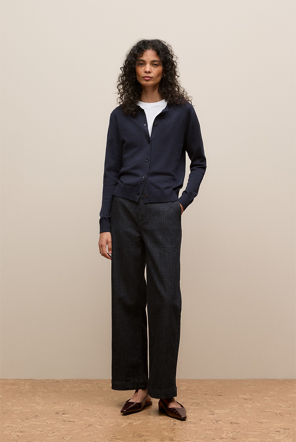 Merino Classic Crew Cardigan