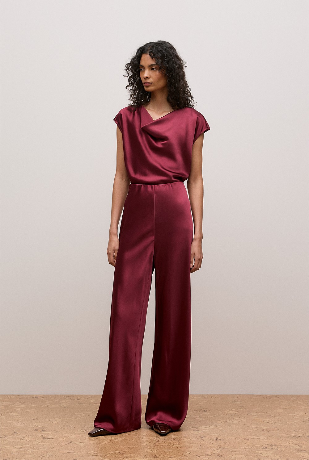 Satin Bias Cut Pant