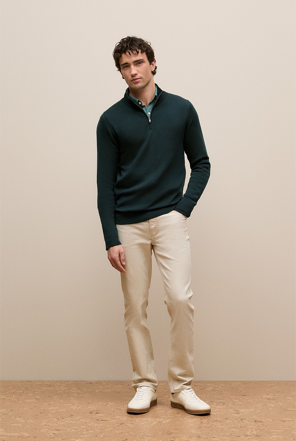 Merino Half Zip