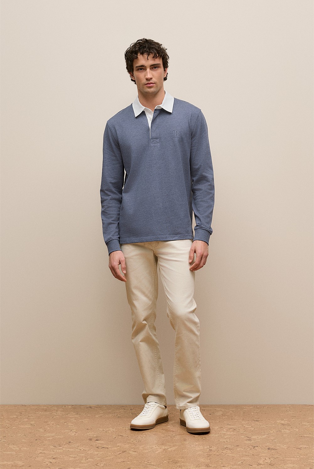 Jersey Cotton Monogram Rugby