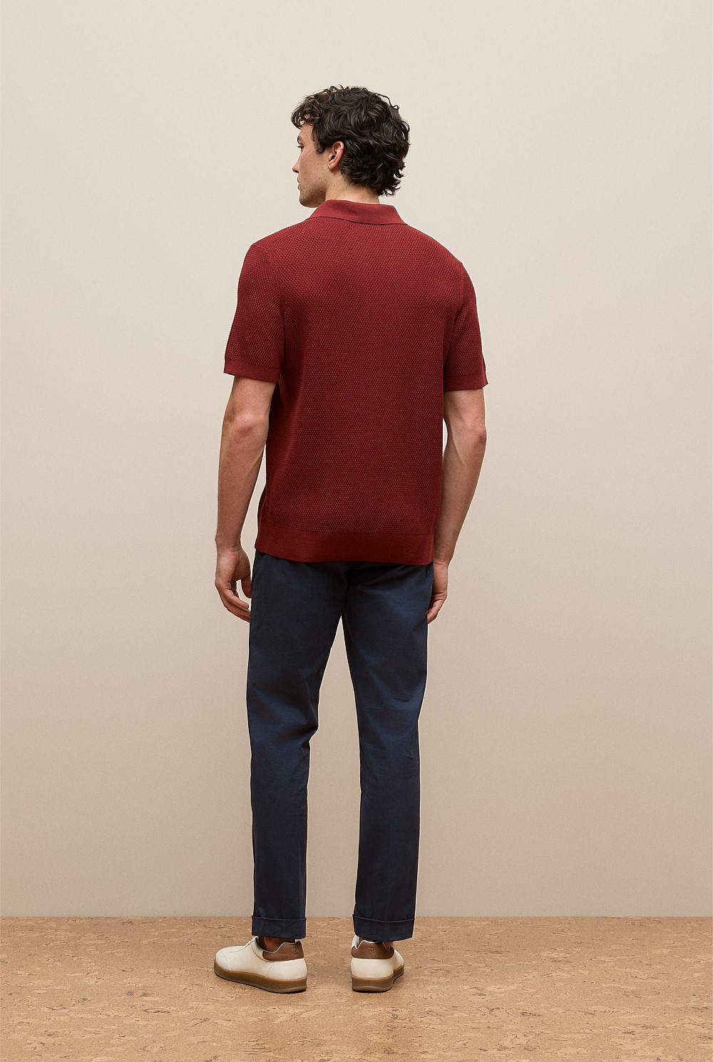 Cotton Texture Stitch Polo