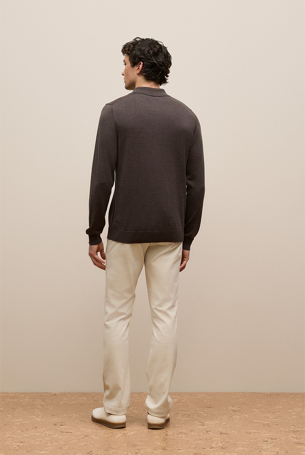 Merino Long Sleeve Polo