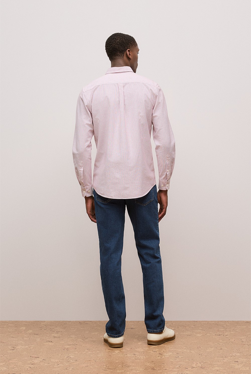 Regular Fit Yarn Dyed Stripe Oxford Shirt