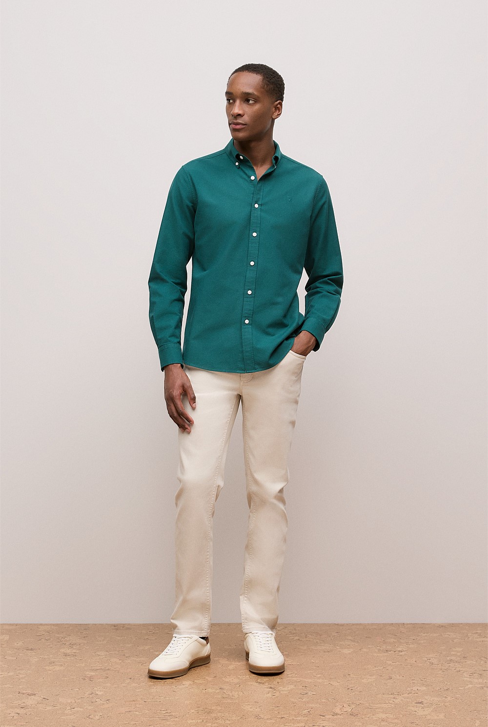 Regular Fit Monogram Oxford Shirt