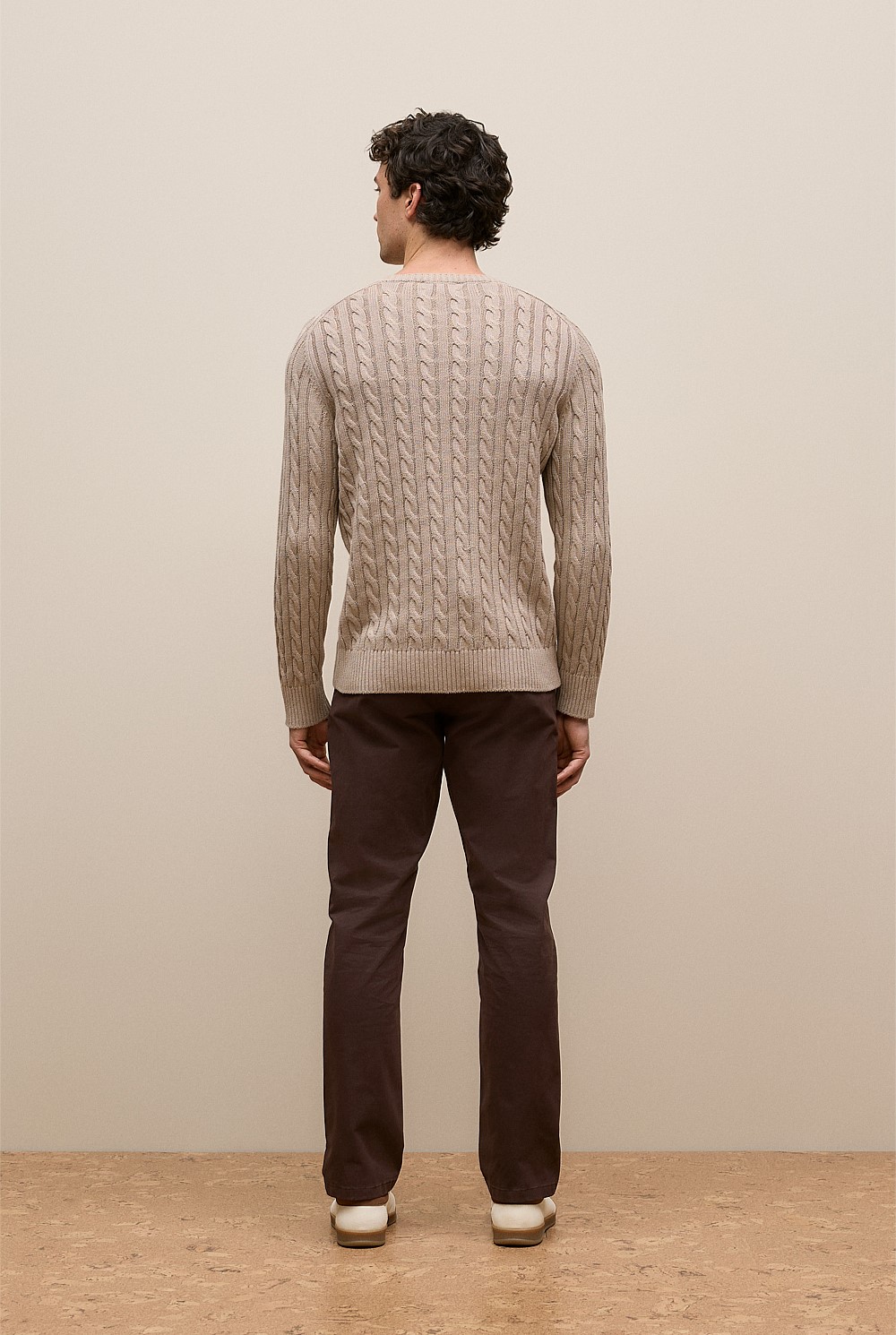 Linen Cotton Cable Crew