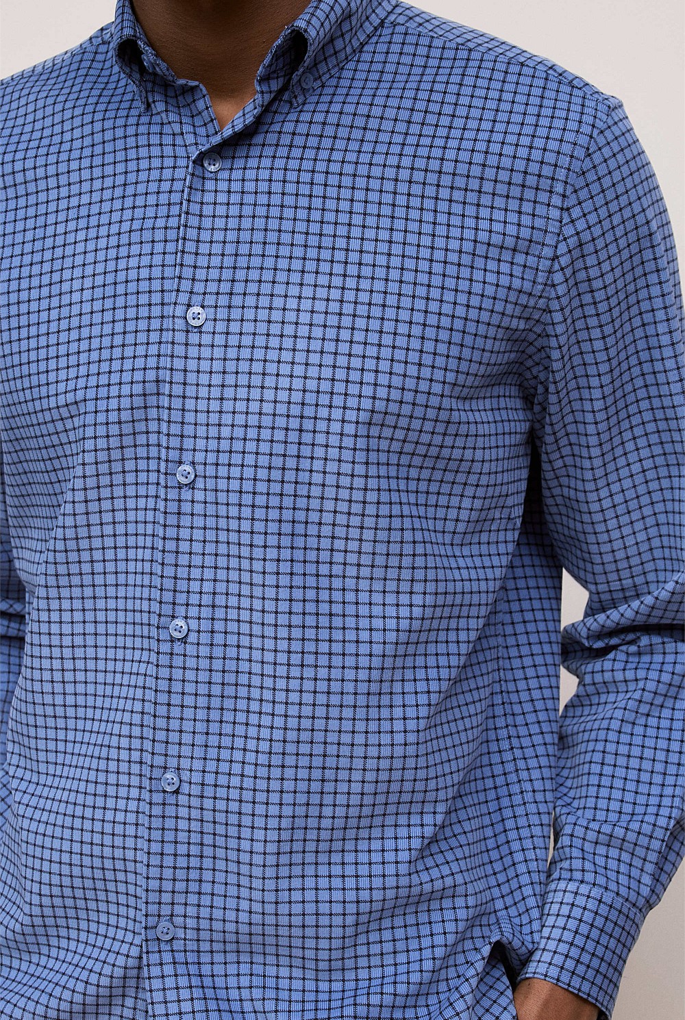 Regular Fit Cord Check Shirt