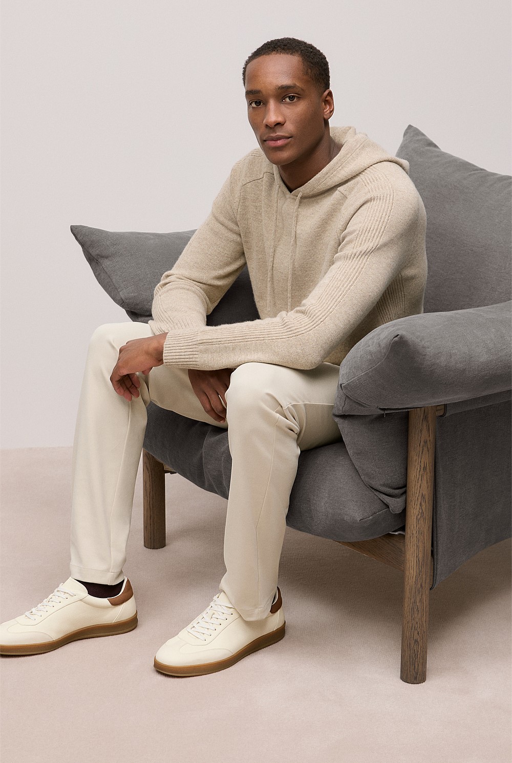 Wool Drawstring Hoodie