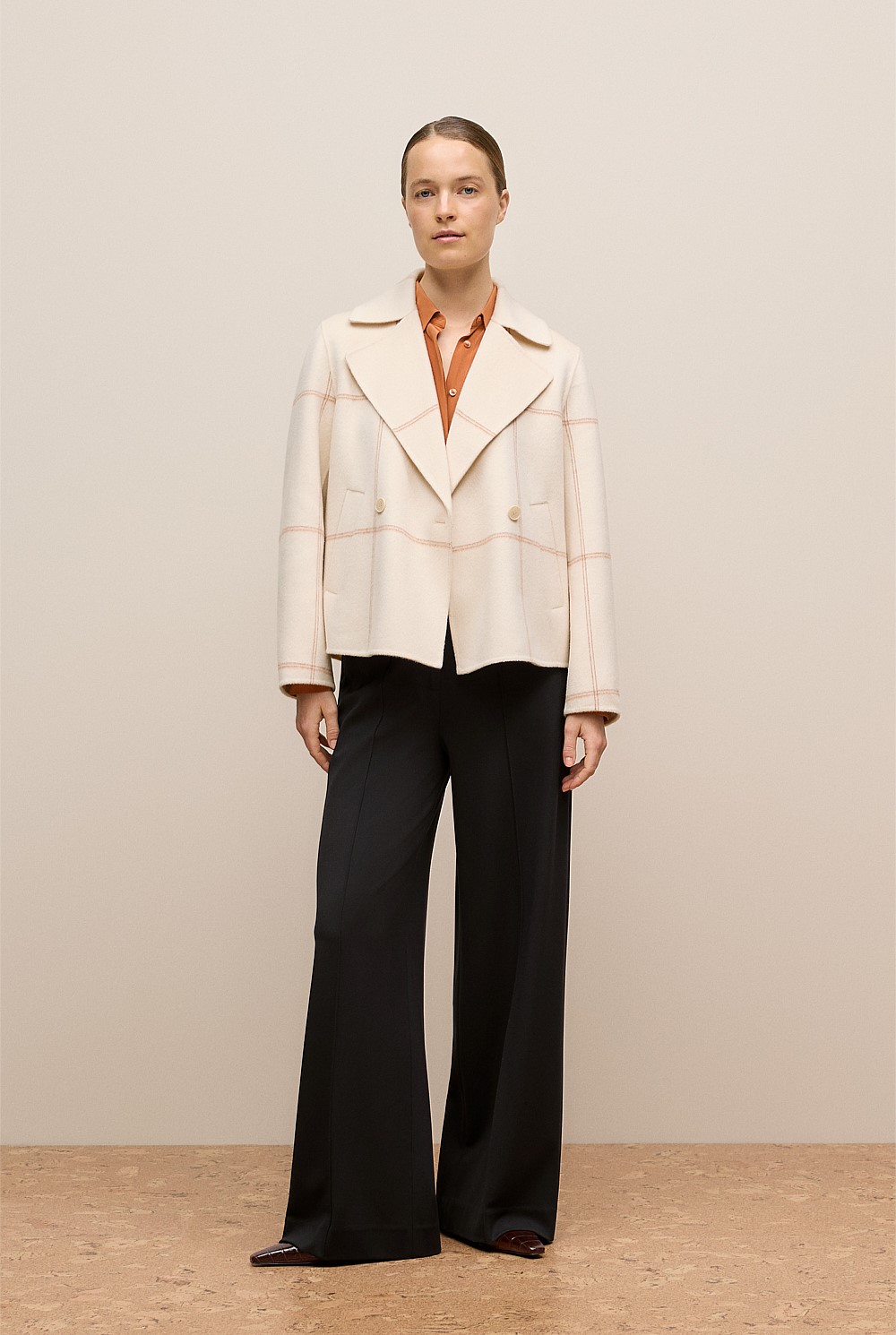 Ponte Tailored Wide Leg Pant