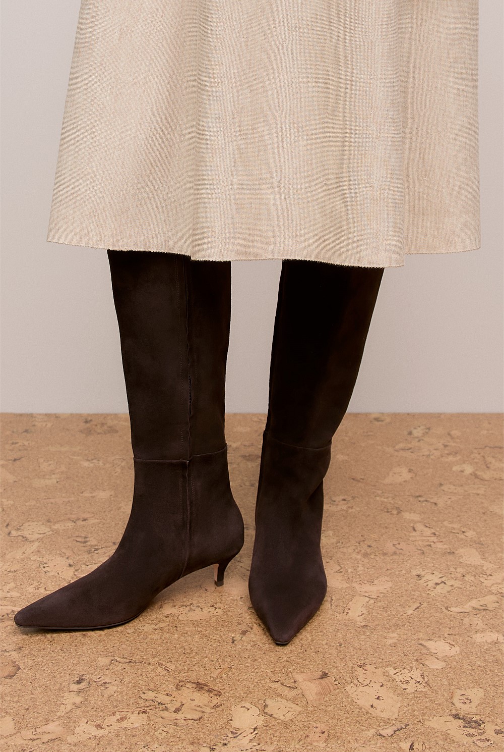 Elune Suede Knee High Boot