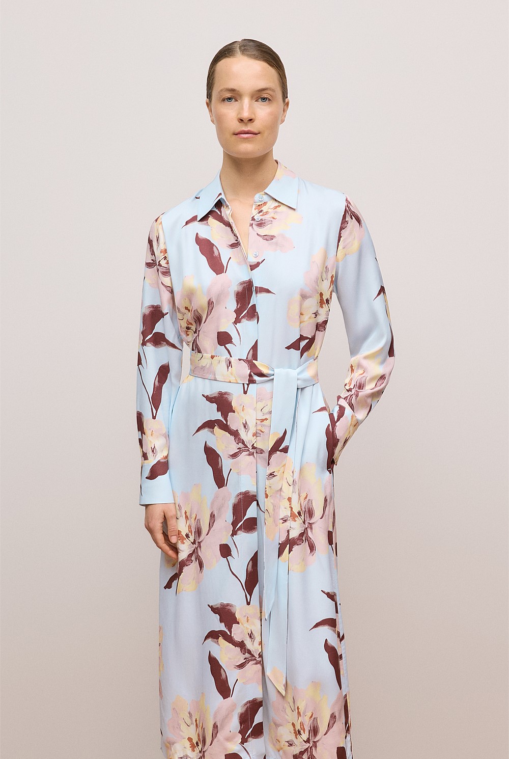 Camellia Shirt Dress