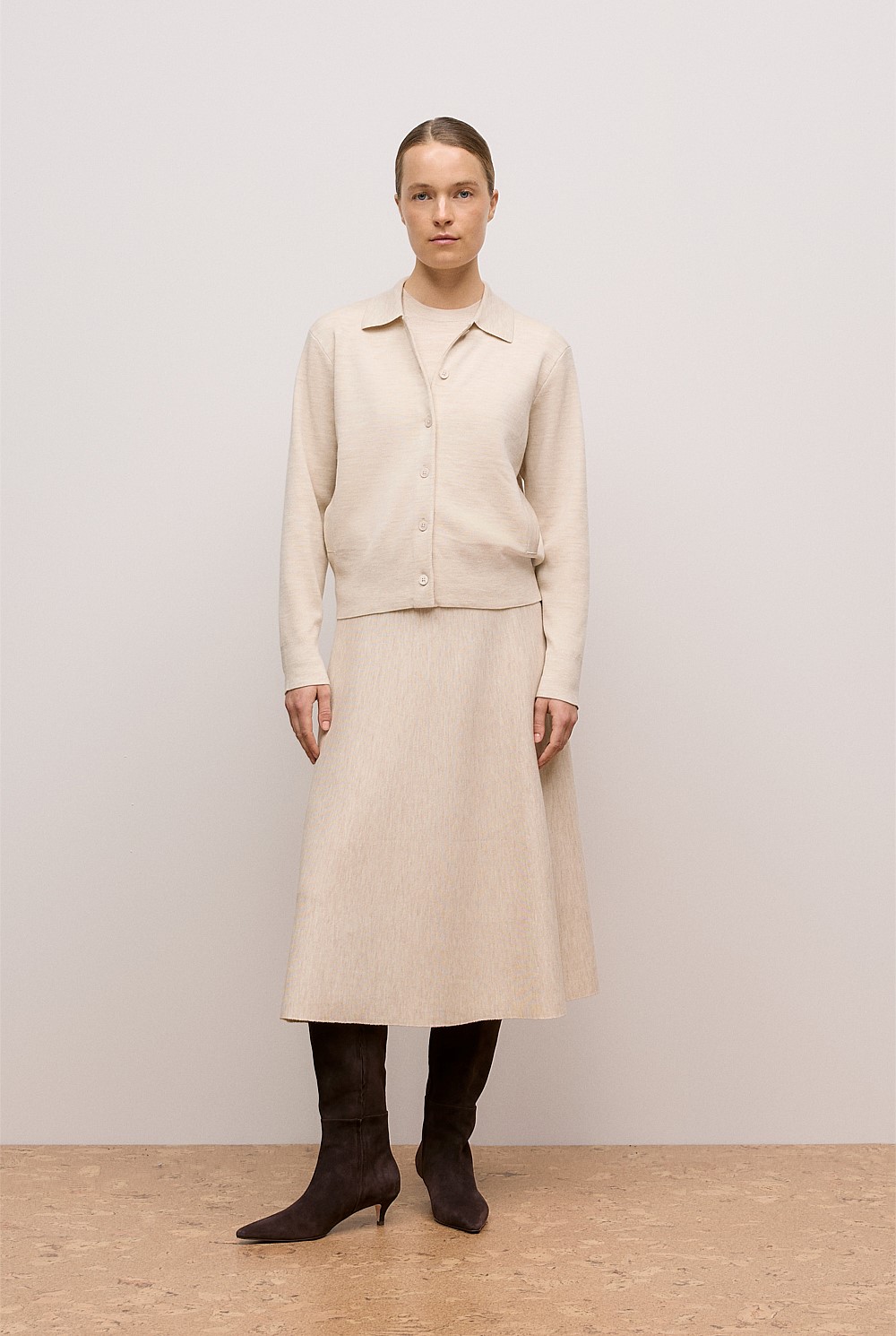 Merino Milano Knit Skirt