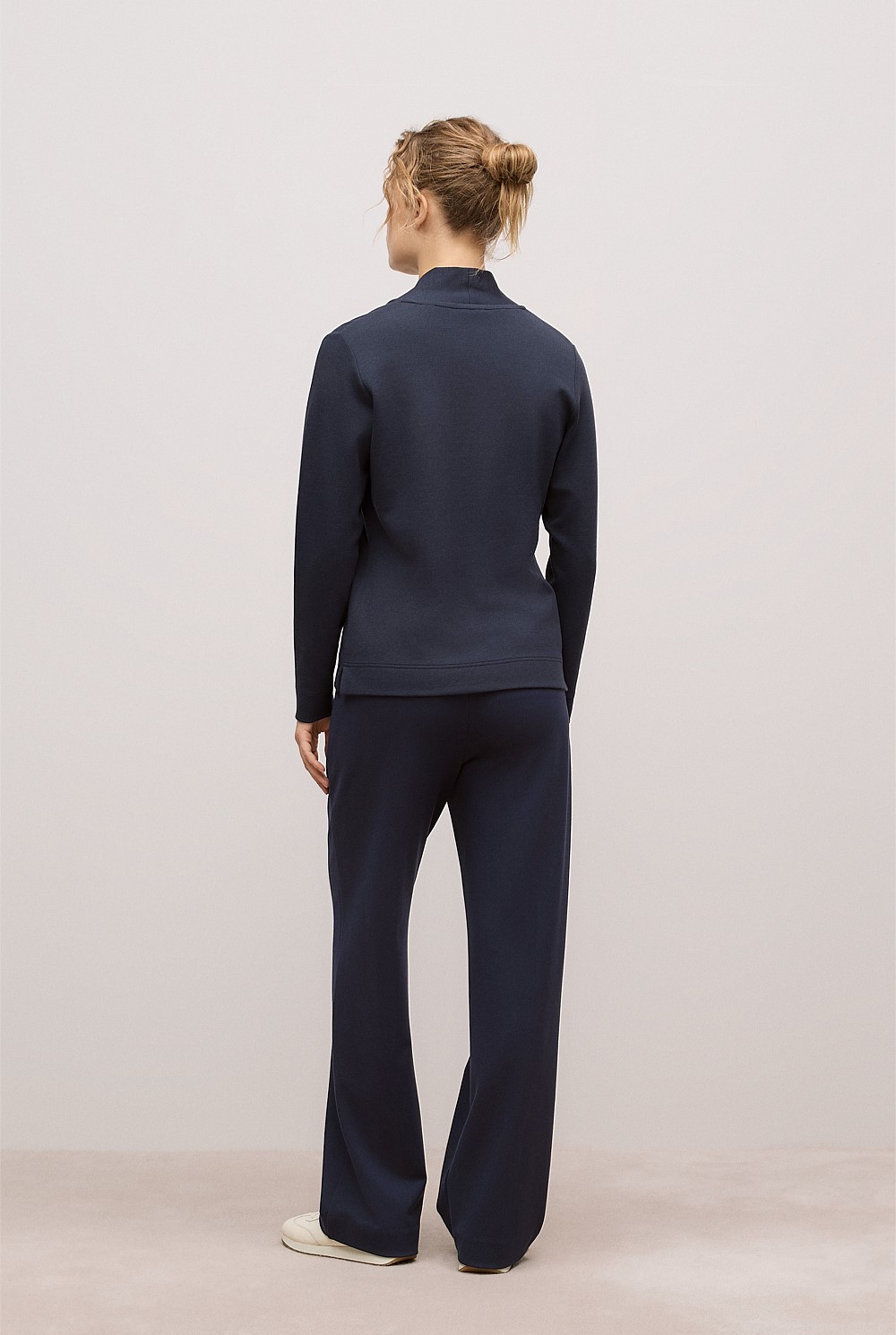 Jacquard Shawl Neck Sweat