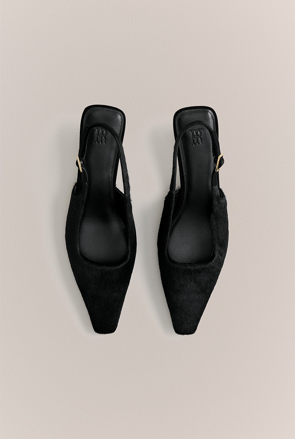 Solenne Pony Hair Kitten Heel