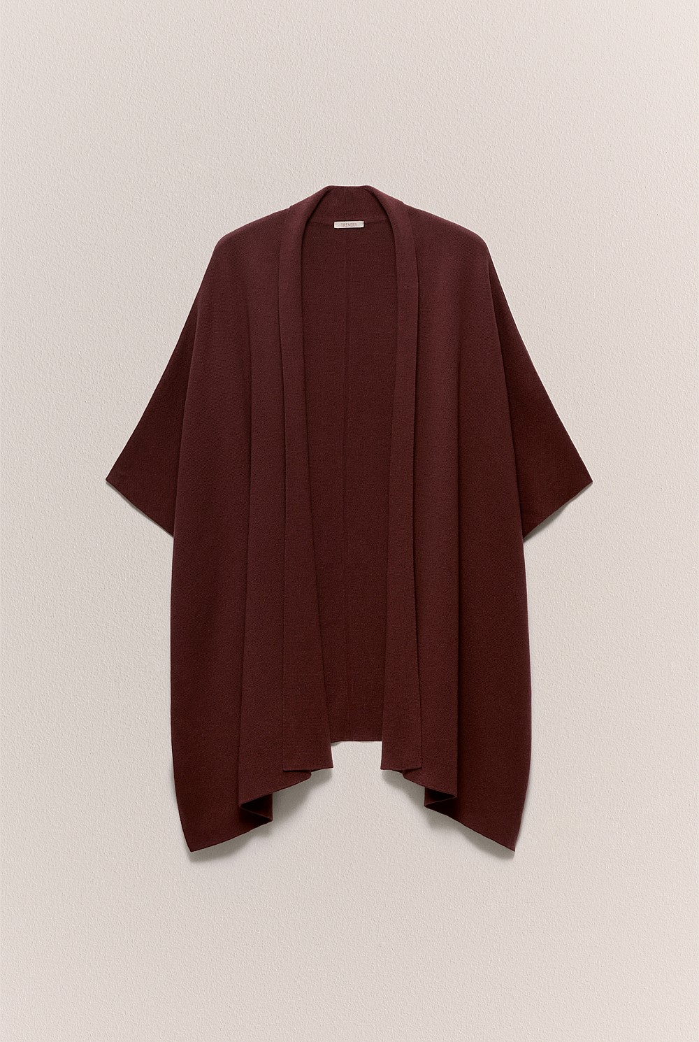 Cotton Cashmere Blend Poncho