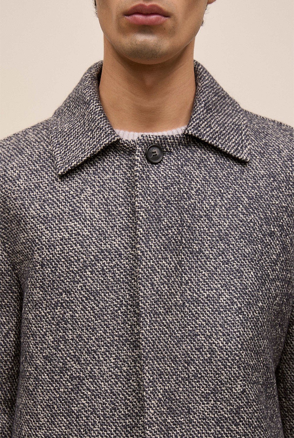 Italian Wool Blend Longline Coat