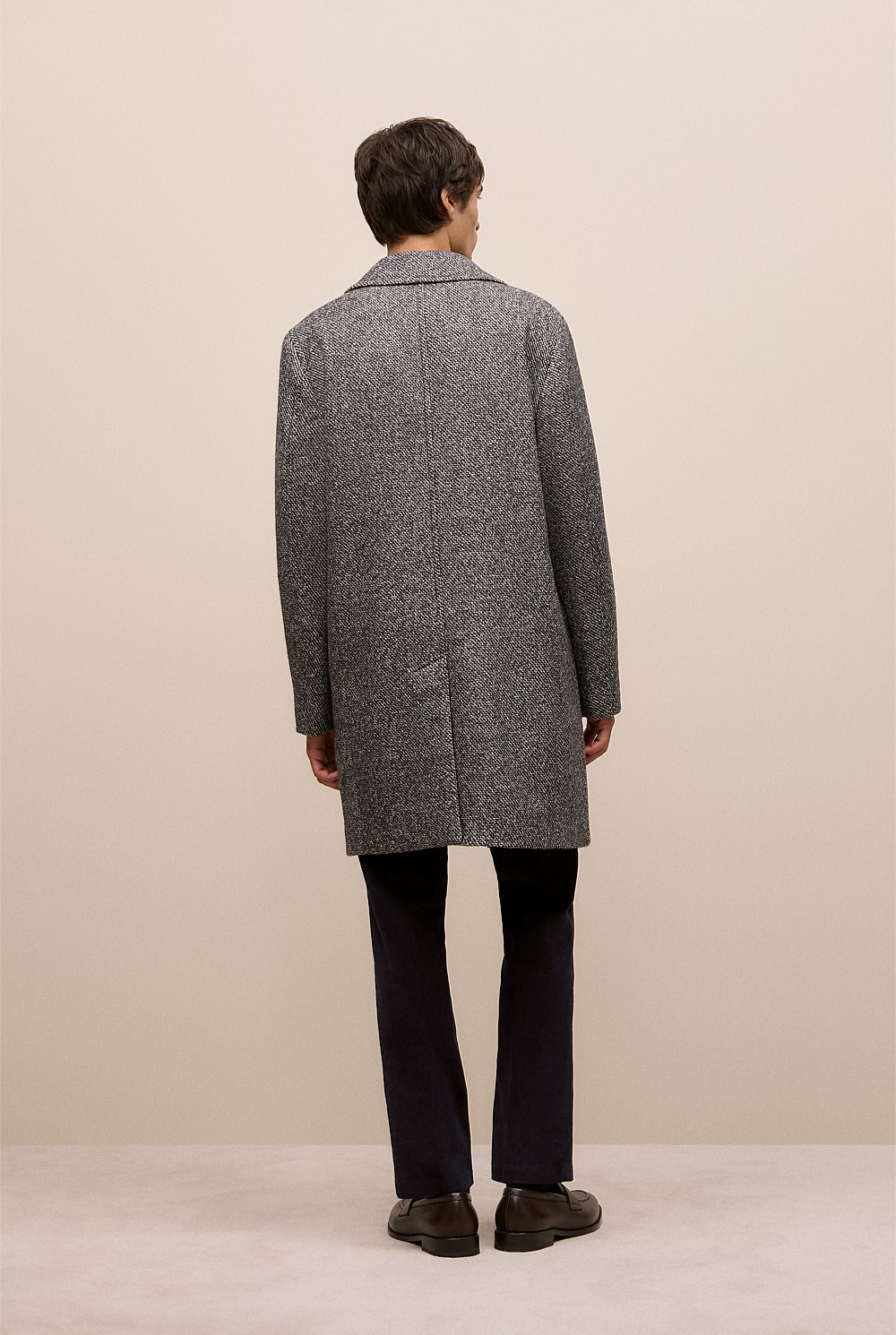 Italian Wool Blend Longline Coat