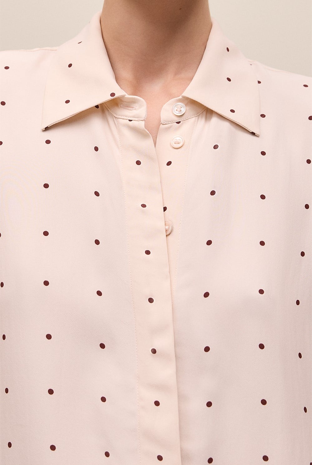 Auralie Satin Spot Shirt