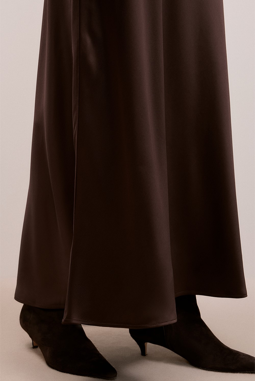 Satin Bias Cut Maxi Skirt