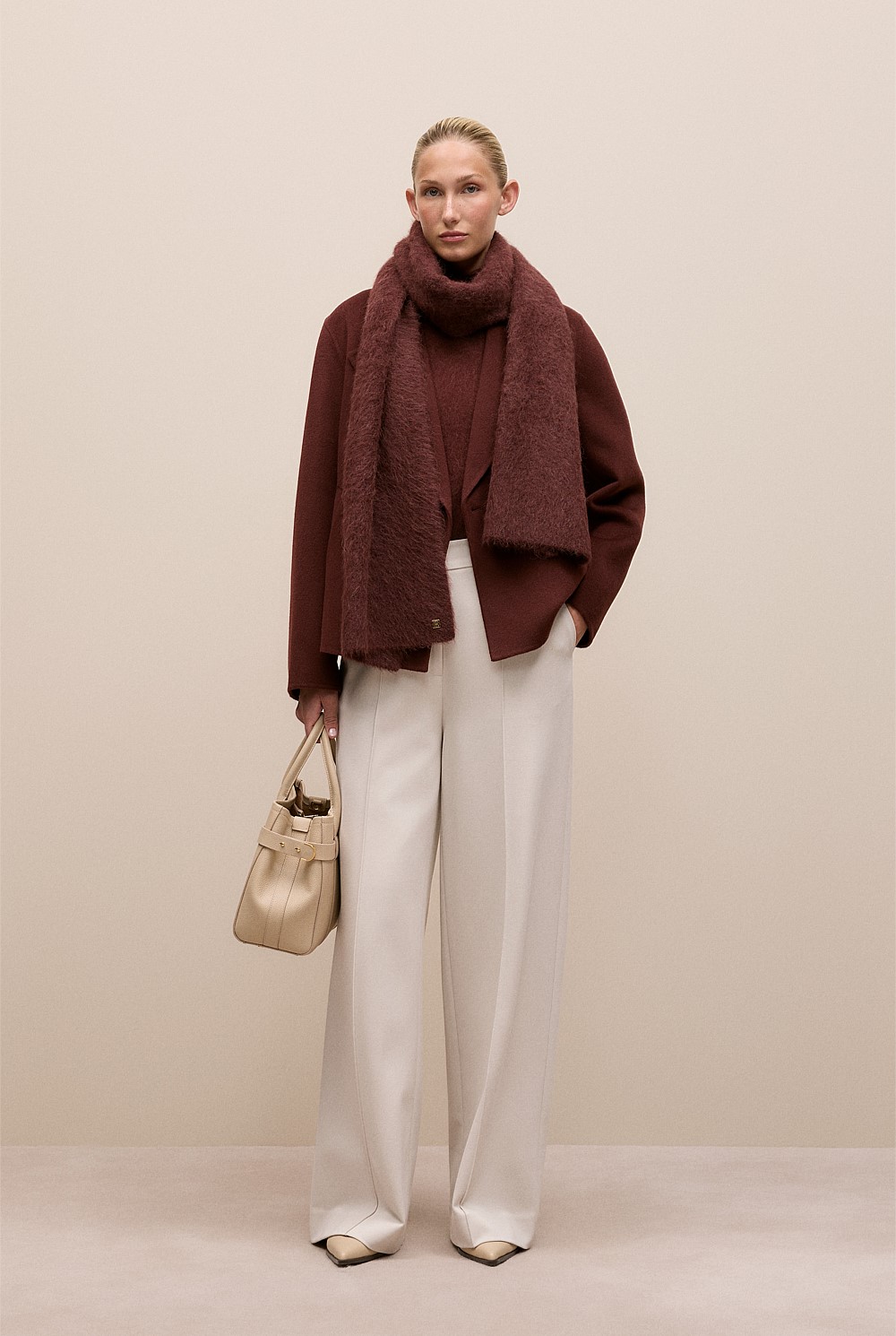 Double Faced Wool Peacoat