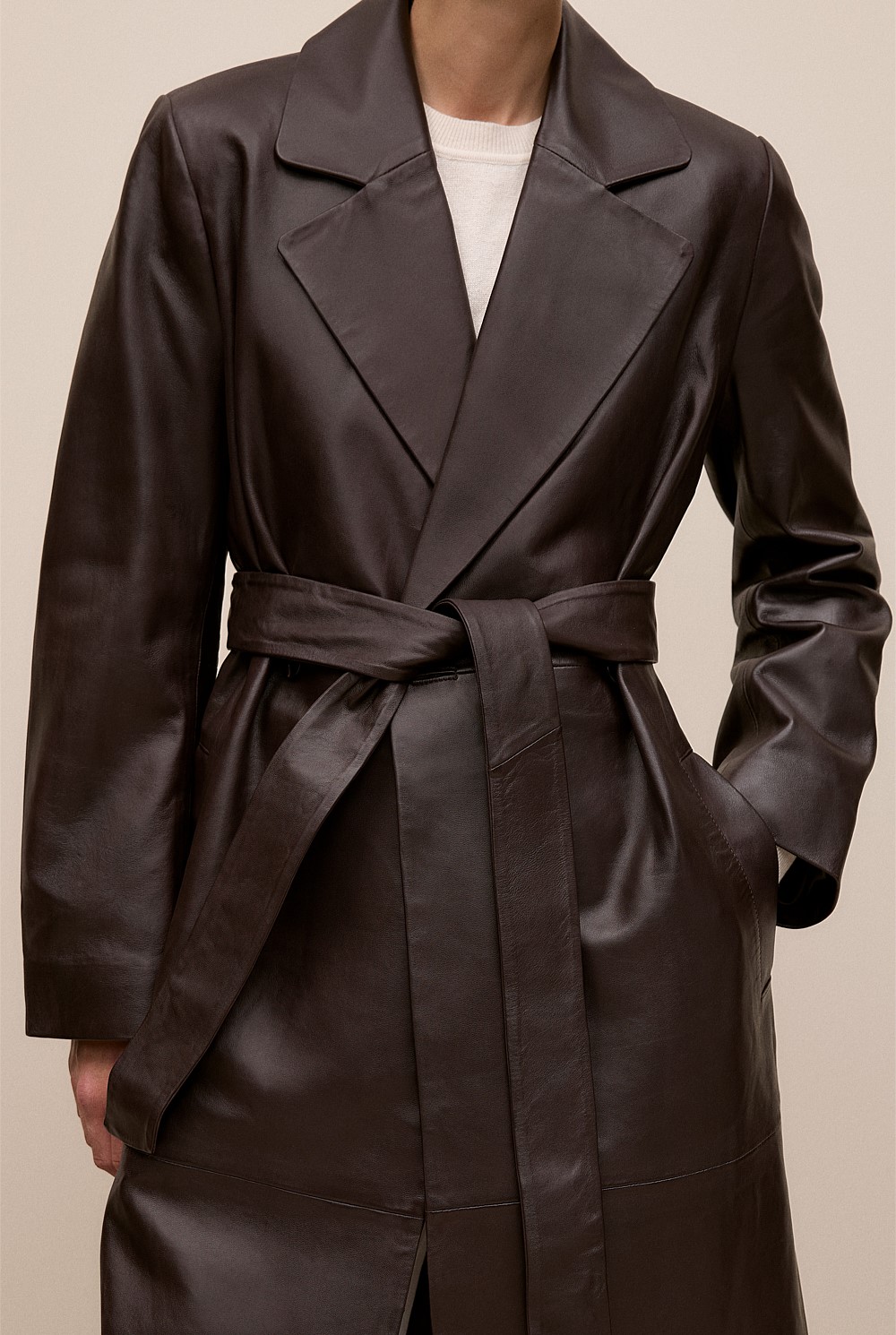 Leather Trench Coat