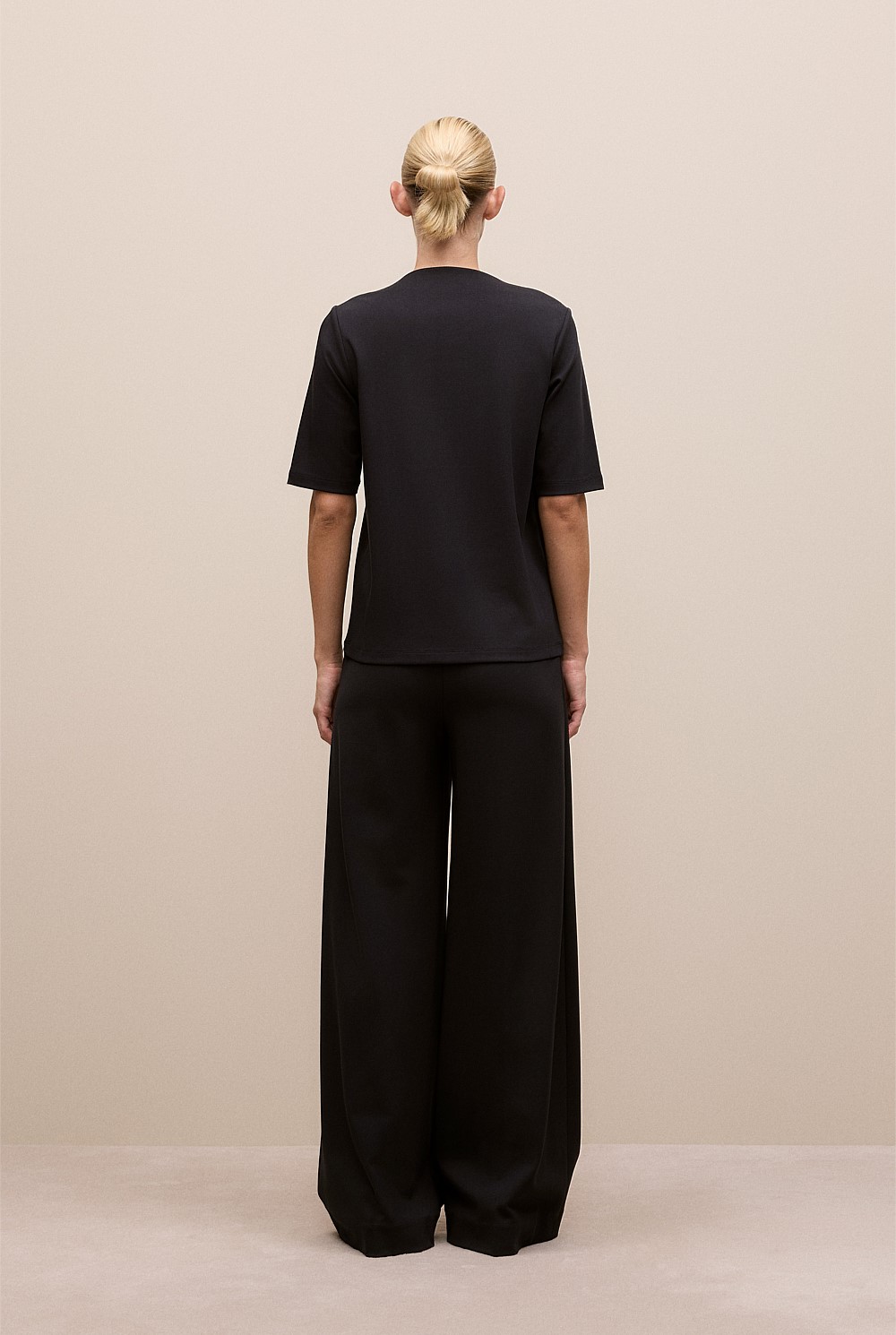 Modal Cotton High Neck T-Shirt