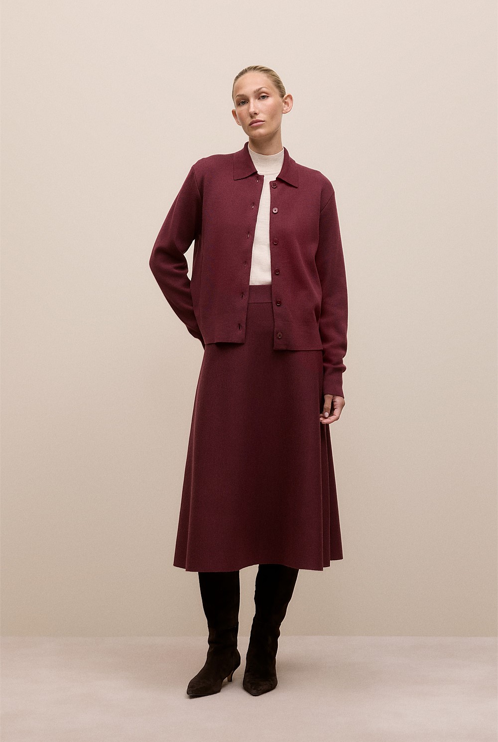Merino Milano Knit Skirt