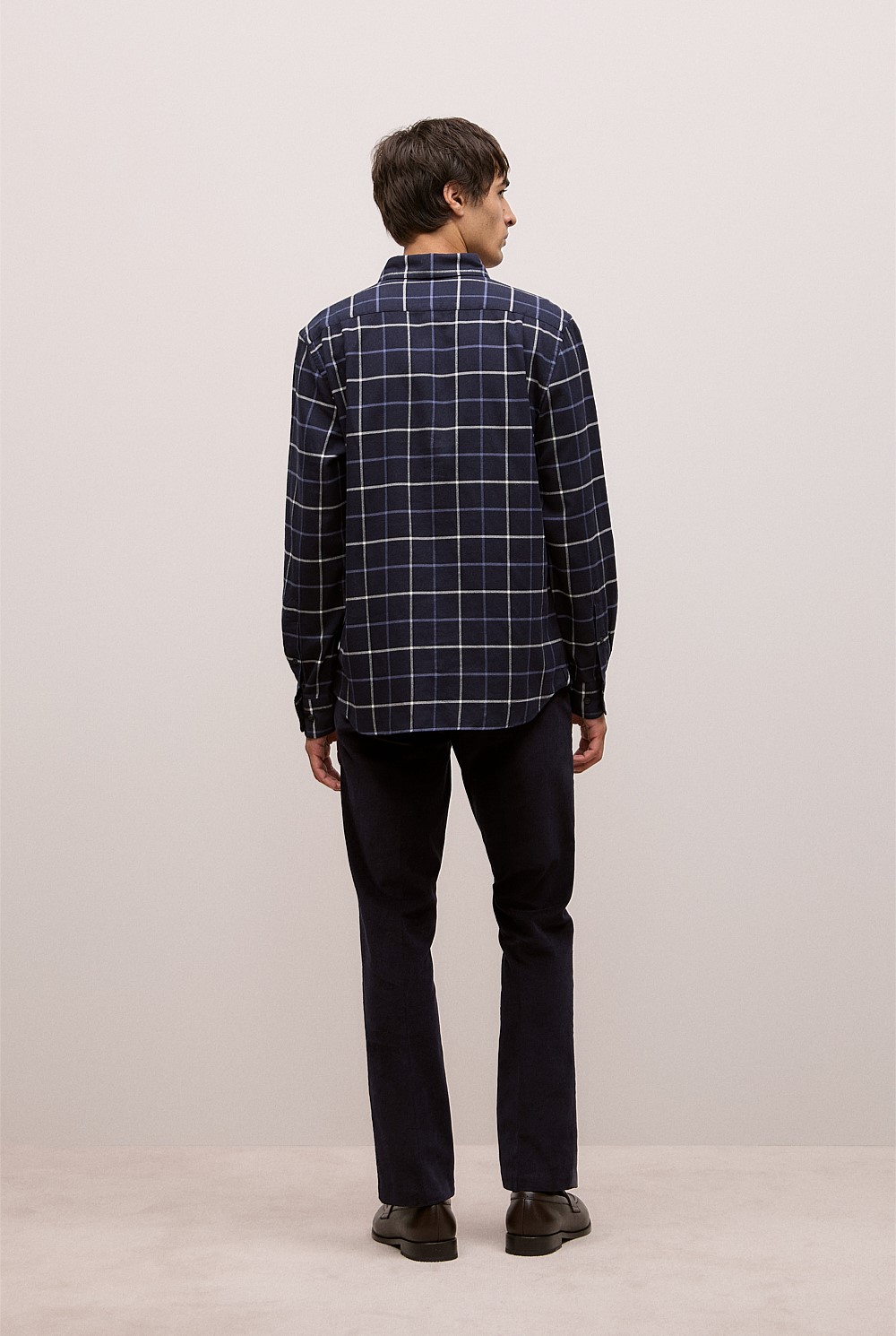 Brushed Cotton Yarn Dyed Check Shirt