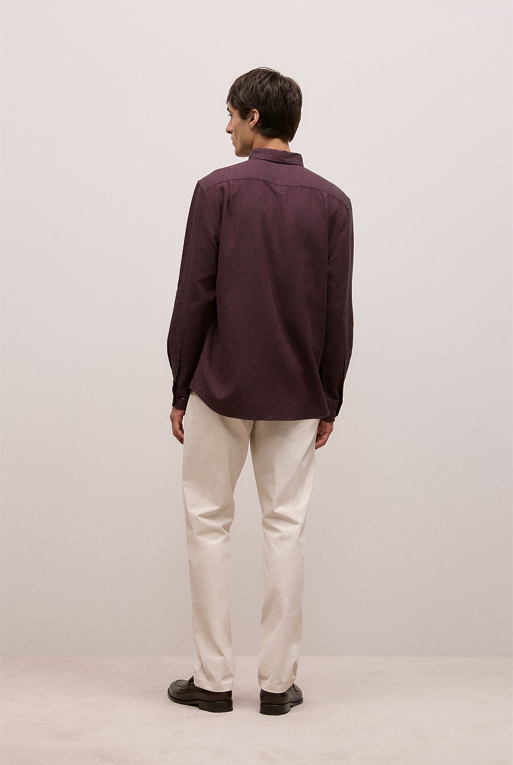 Brushed Cotton Melange Shirt