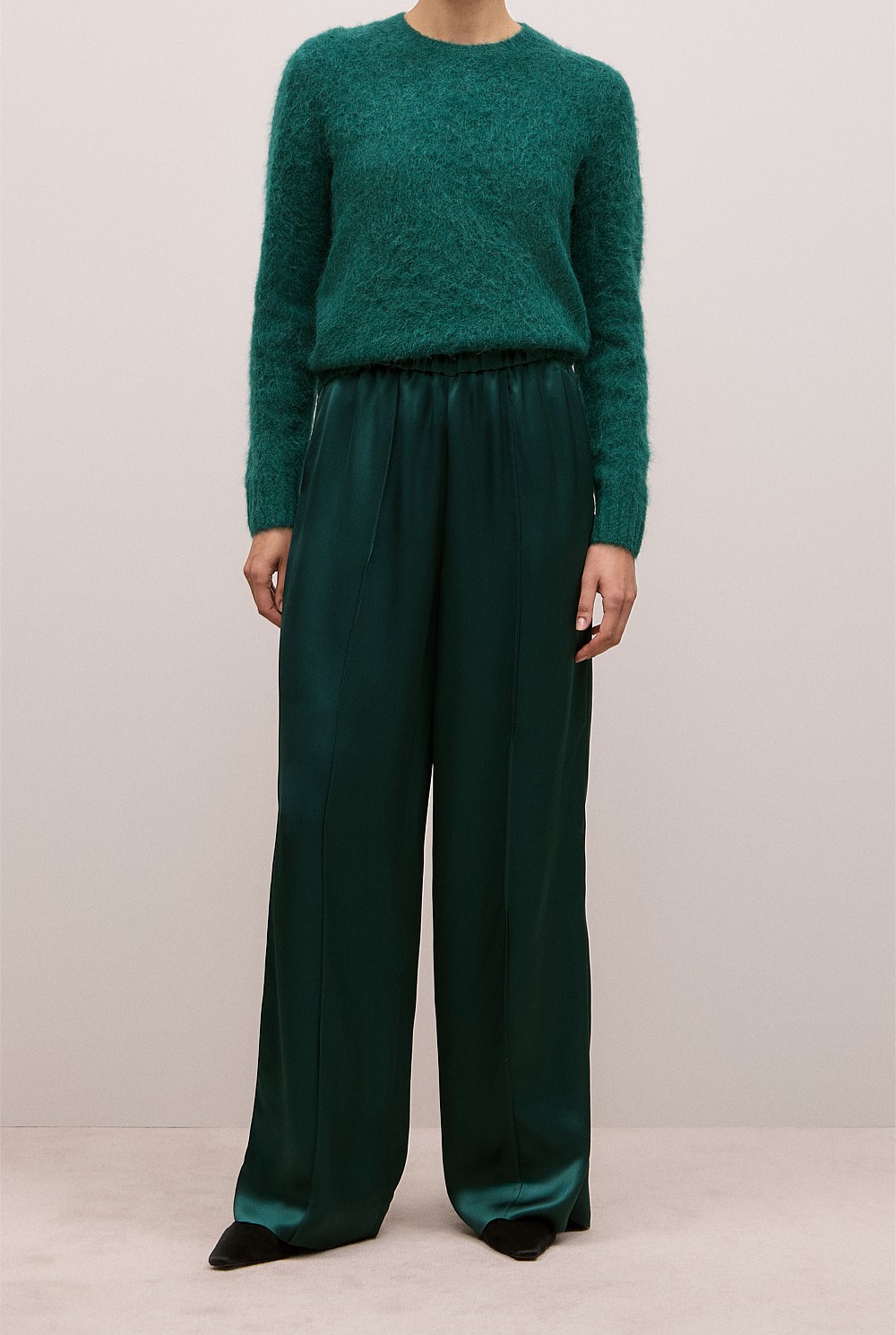 Satin Pull On Pant