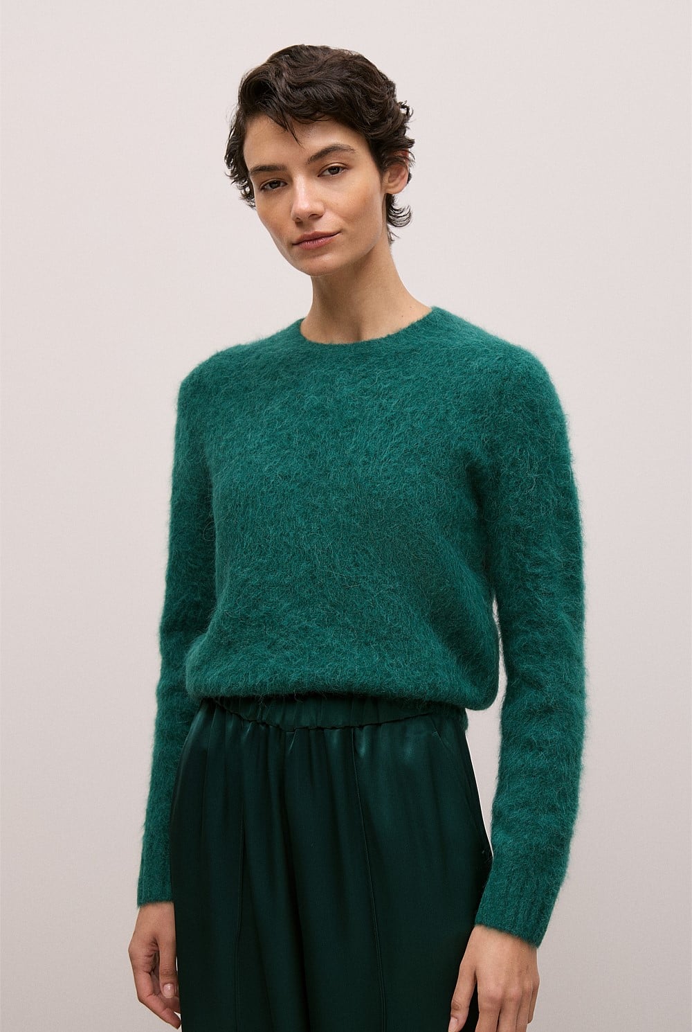 Brushed Alpaca Pullover