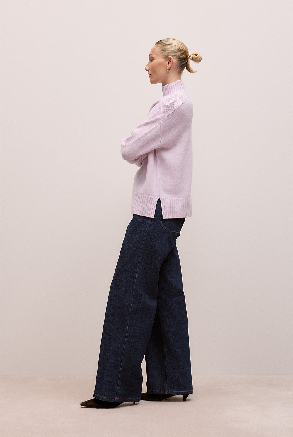 Merino Funnel Neck Pullover