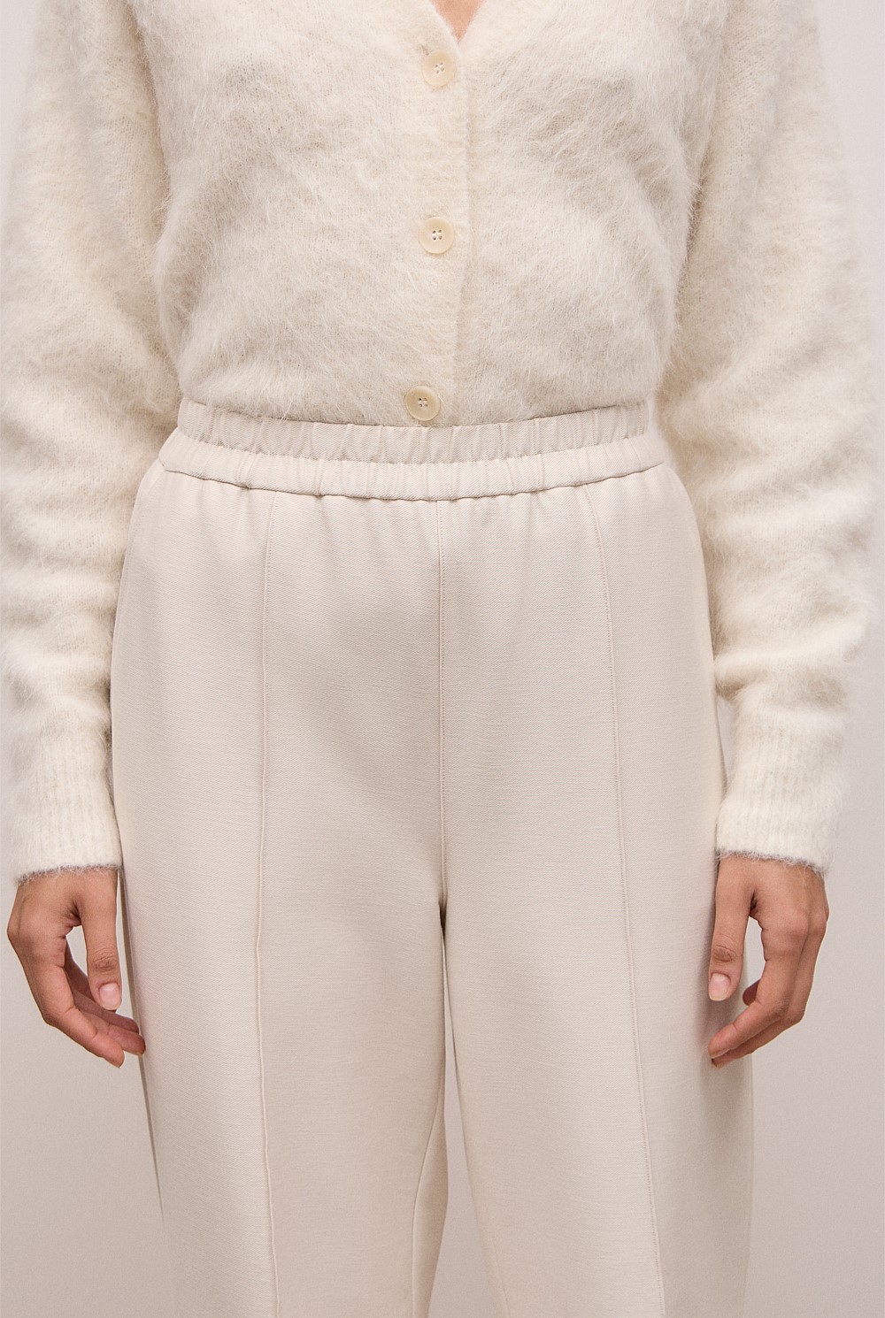 Pintucked Pull On Pant
