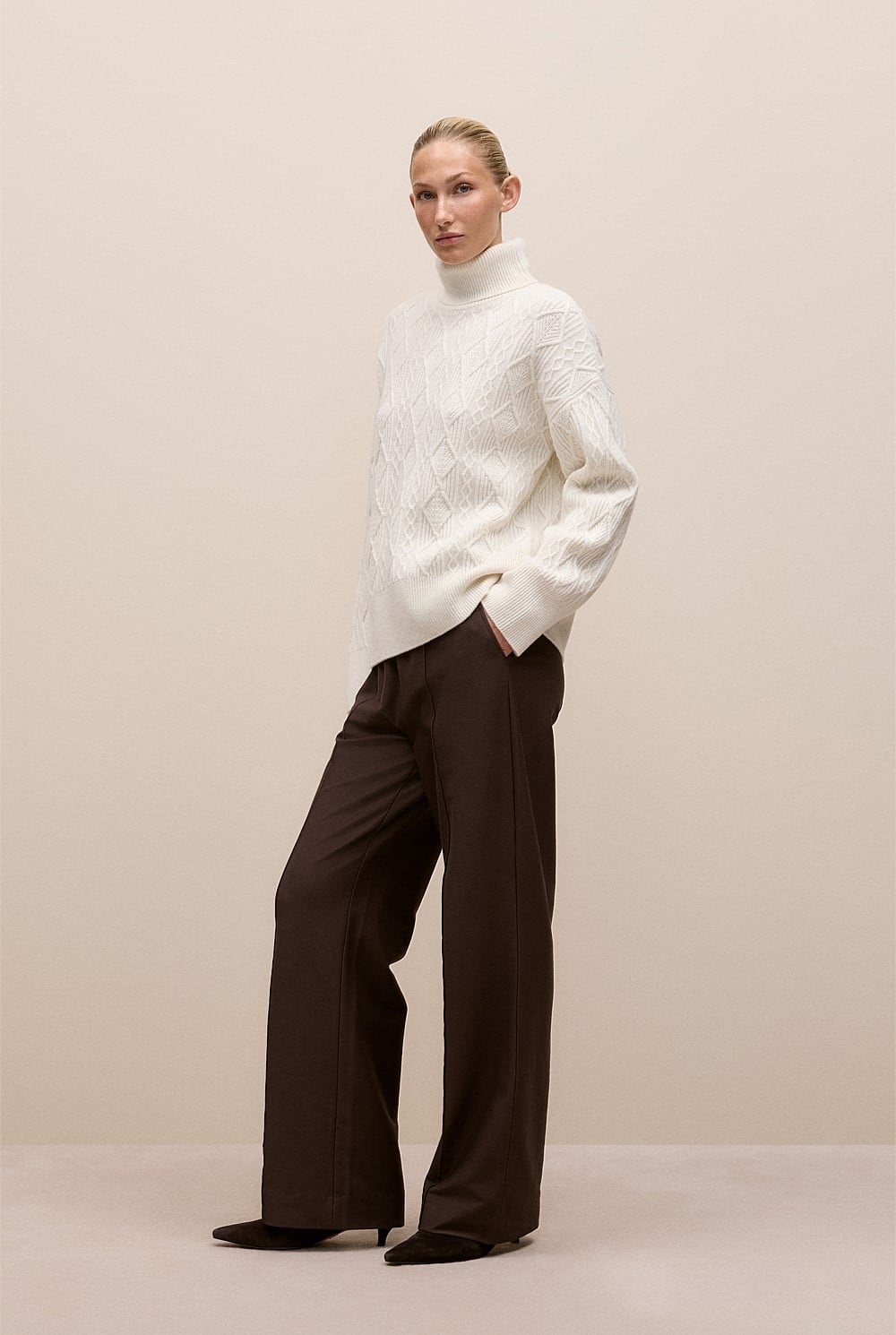 Merino Cable Rollneck
