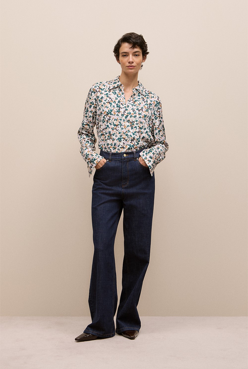 Liora Floral Mini Twill Shirt