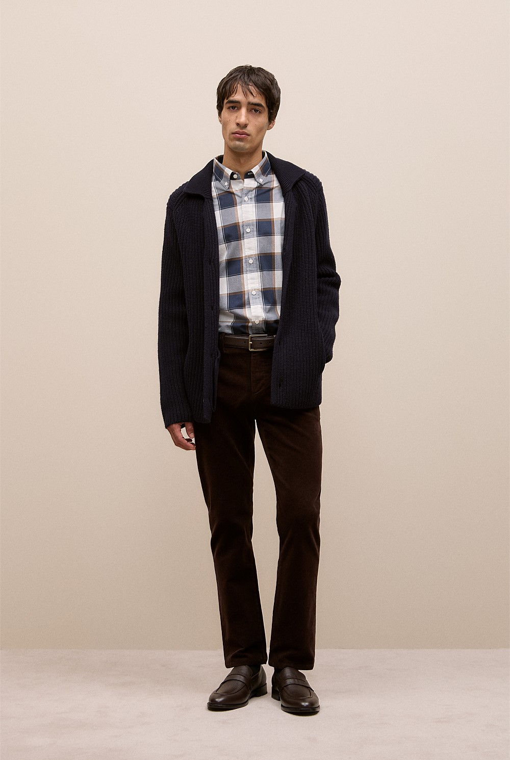 Regular Fit Brushed Check Shirt
