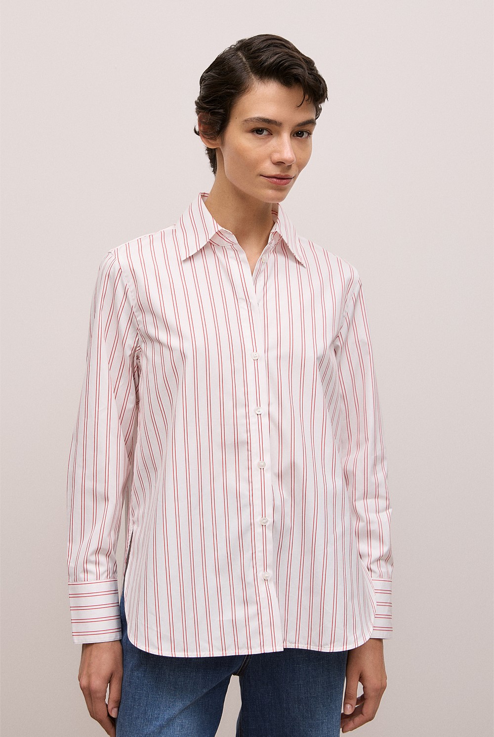 Poplin Twin Stripe Shirt