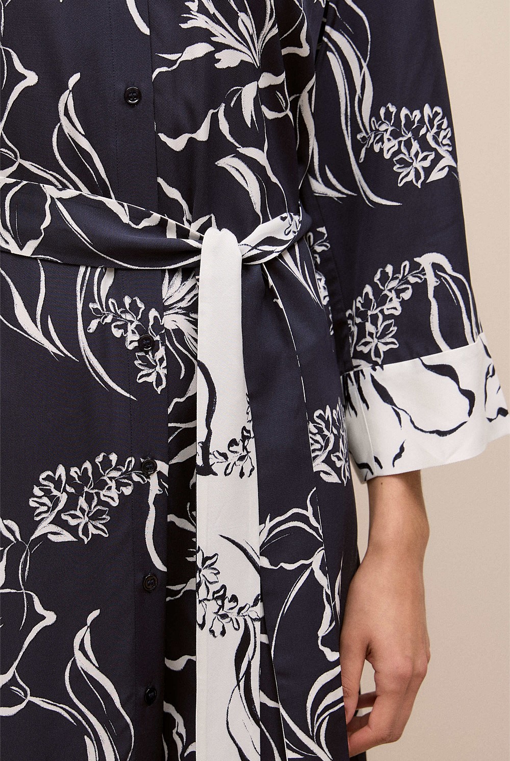 Iluna Spliced Shirt Dress