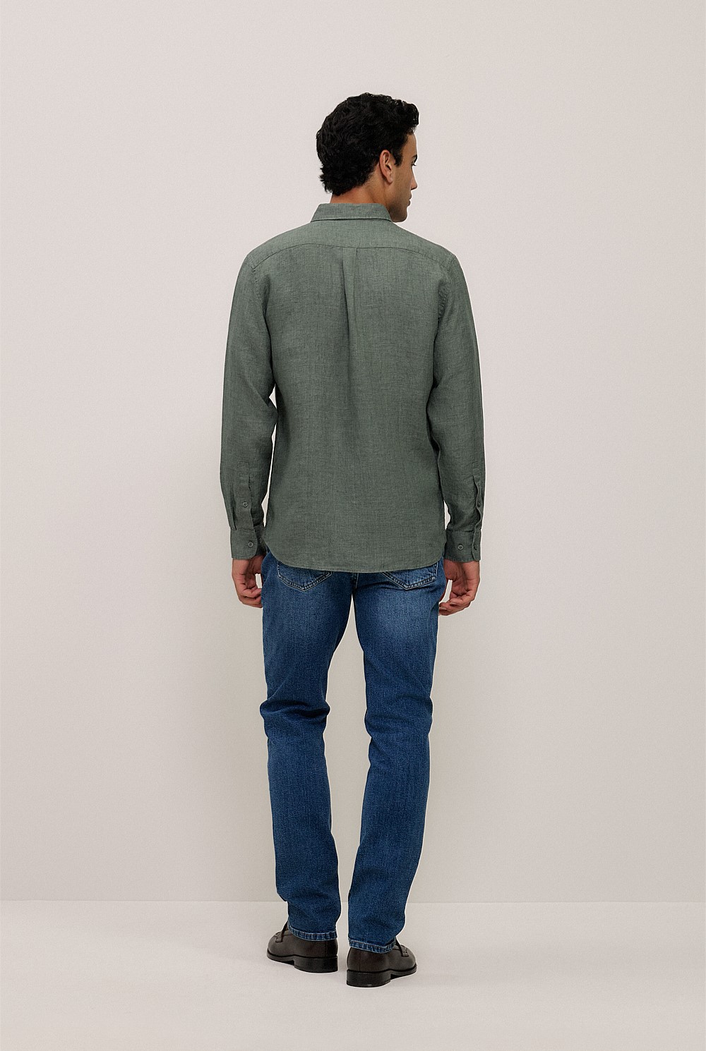 Regular Fit Delave Linen Shirt