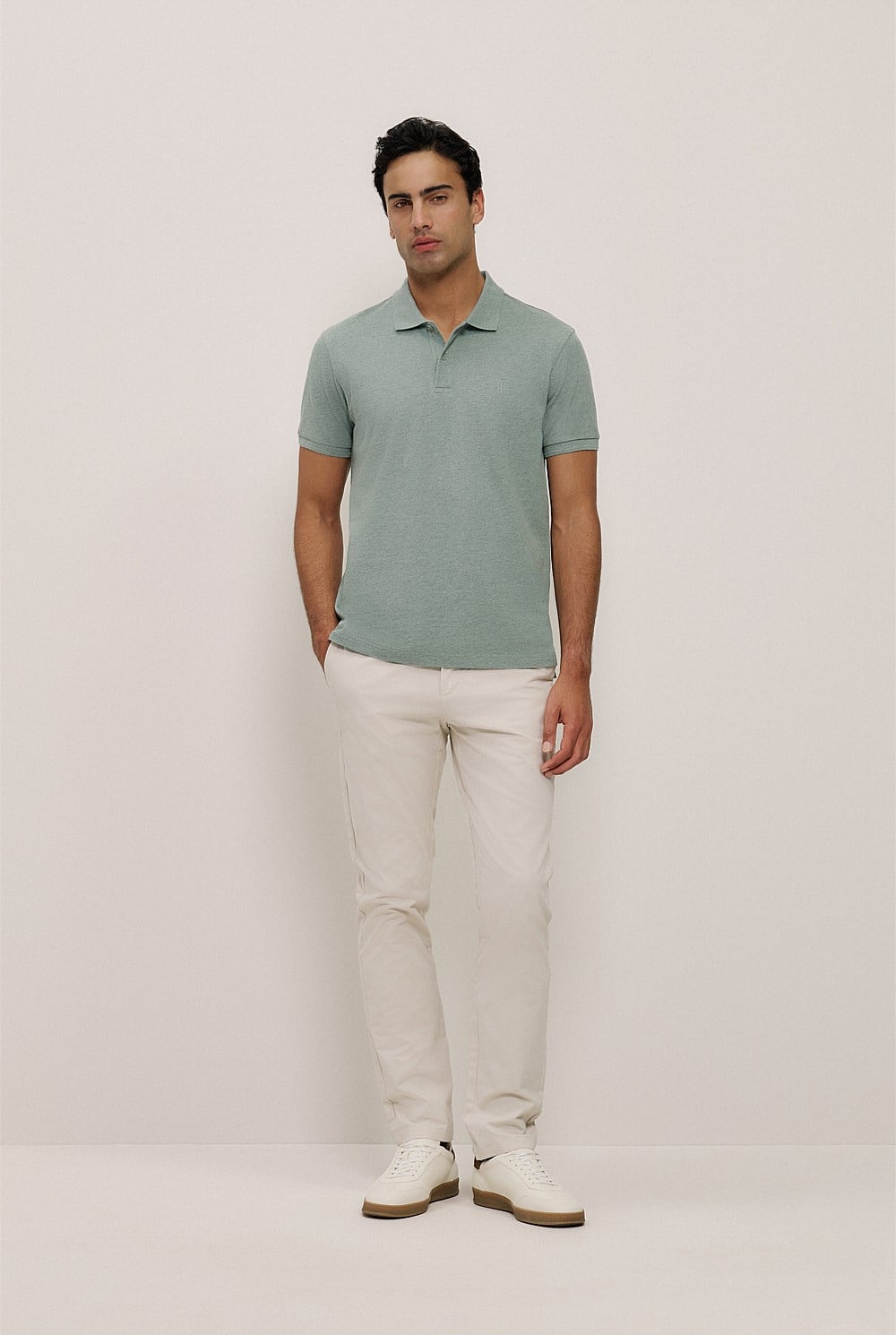 Pique Marle Monogram Polo