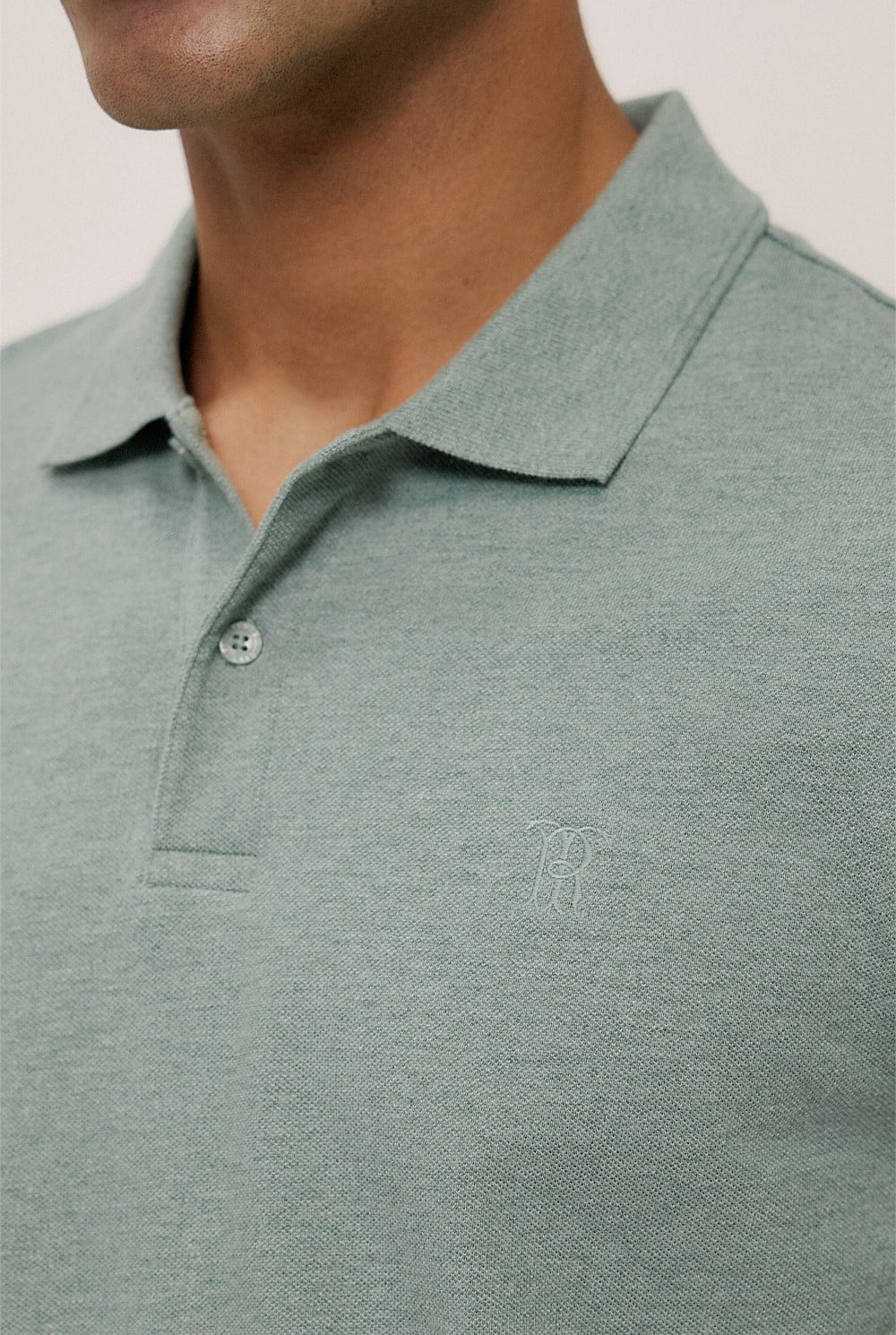 Pique Marle Monogram Polo