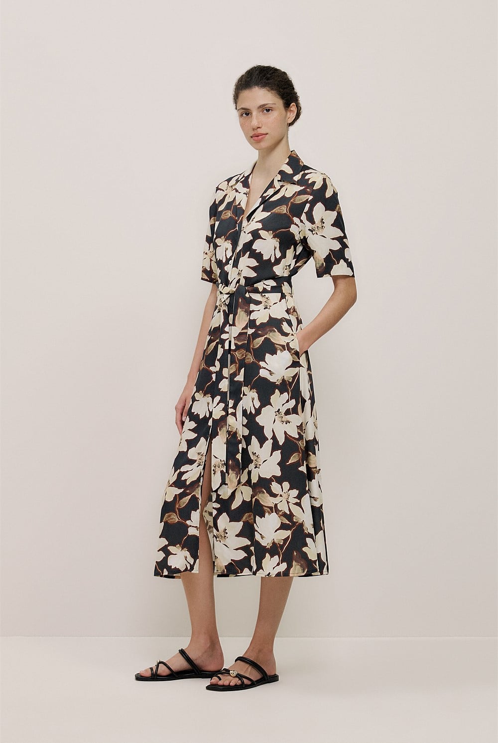 Calais Short Sleeve Shirt Dress