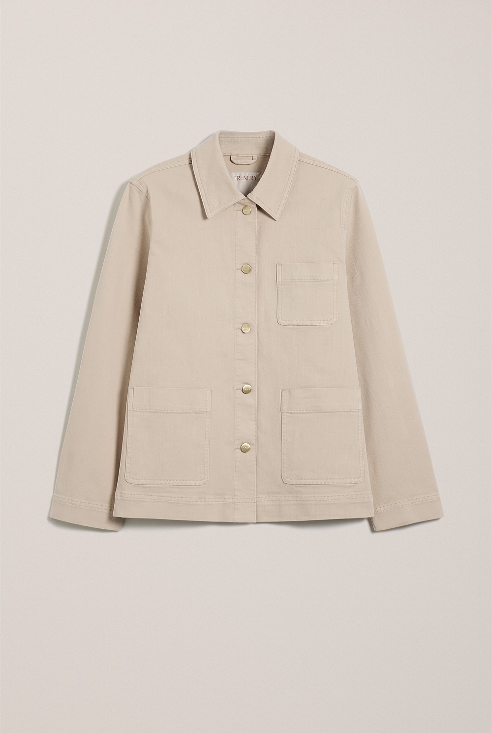 Garment Dyed Denim Pocket Detail Jacket