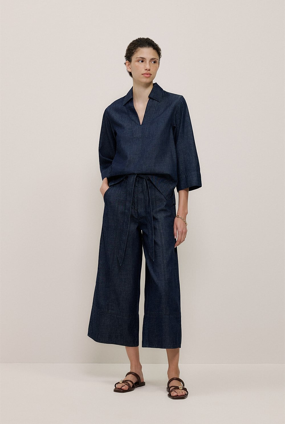 Soft Denim Culotte