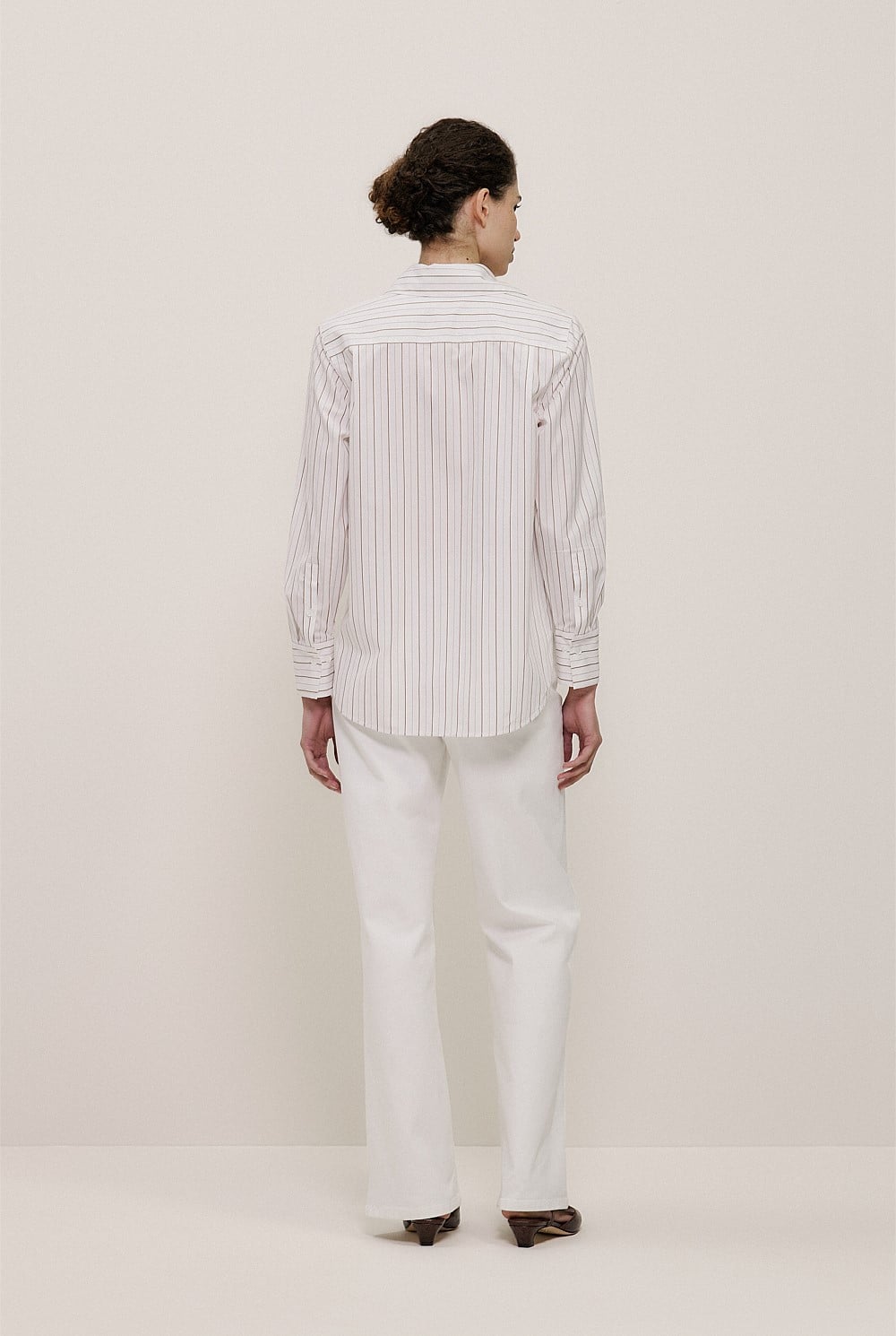 Yarn Dyed Poplin Stripe Shirt