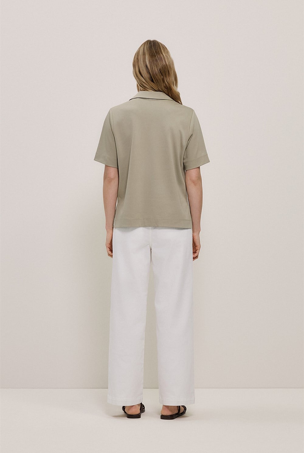 Modal Cotton Collared T-shirt