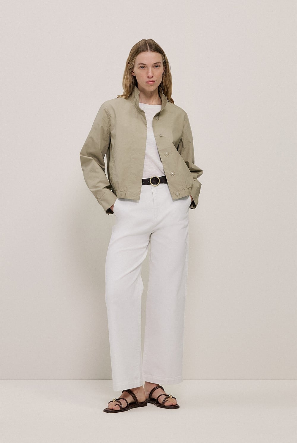 Funnel Neck Bomber Jacket