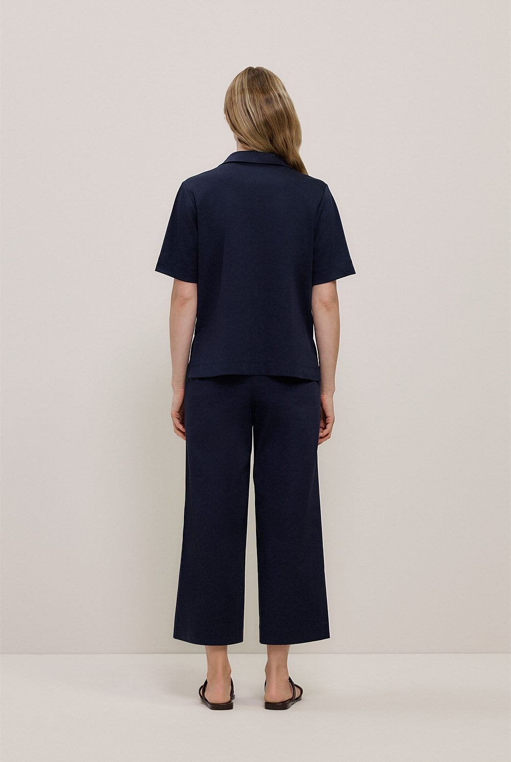 Modal Cotton Collared T-shirt